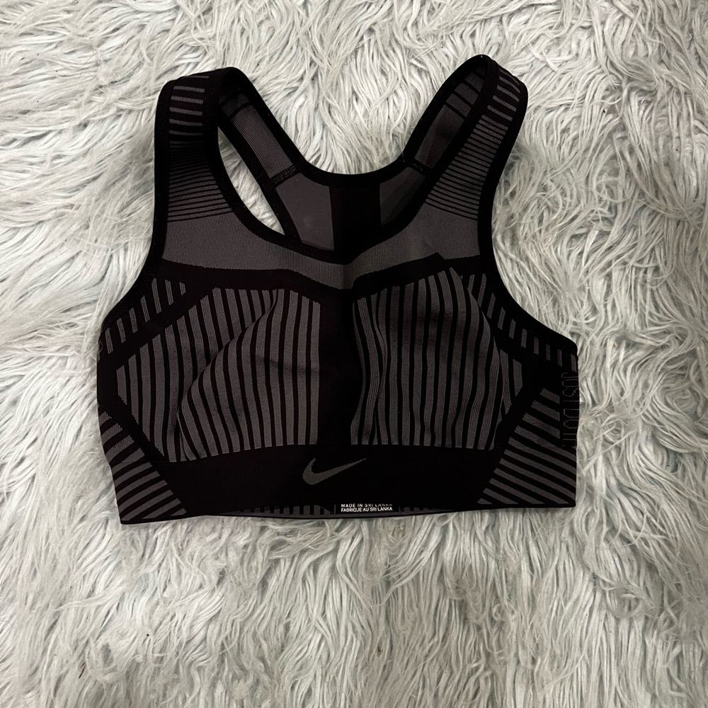Gray and Black Women’s Nike Sports Bra